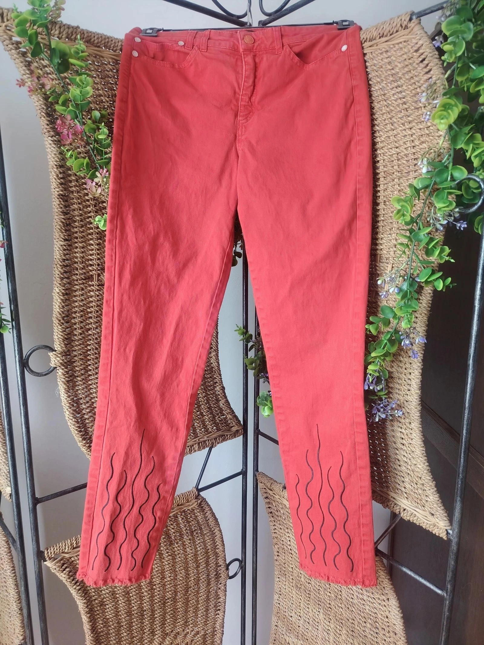 Jeans rouge femme 36 Ana Sousa 